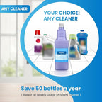 Refillable Bottle for Swiffer® Wet Jet™ Mop - 1250ml /42.3 FL OZ - Leak-Proof HDPE Solution Bottle, Empty，Not for Power mop