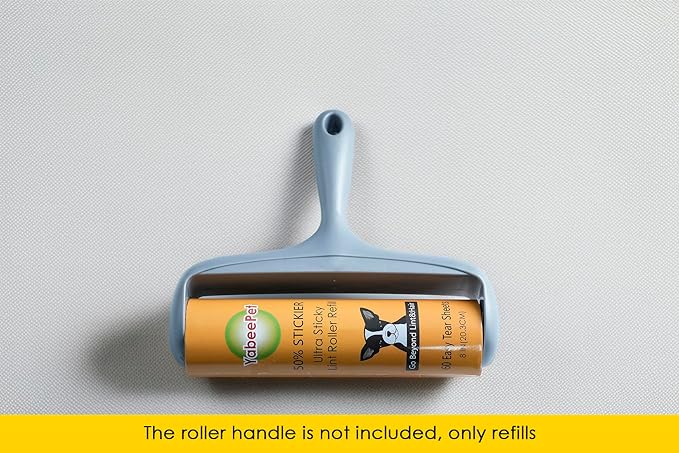 Large Surface Roller Refill for Scotch-Brite 50% Stickier Lint Roller, Works Great On Pet Hair (60 Sheets per Roll, 3 Pack Refills)