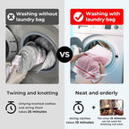 9 Pack Laundry Bag, Mesh Laundry Bags with Sturdy Zipper, Hanging Loop and Breathable Fine Net, Artisans Made Wash Bags for Lingerie, Delicates, Underwear, Pants, Shoes, Socks