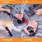 GONGSHI Vacuum Storage Bags, Space Saver Seal Bags For Clothing, Blankets, Comforters, Pillows, Clothes Storage,Travel Luggage.10 S