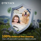 Steam Cleaner, Steam Cleaner for Home, Handheld Steam Cleaner with 16 Accessories and Automatic Steam Switch Suitable for Daily Cleaning of Living Rooms, Kitchens, Ovens and Tile Joints (White)