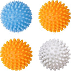 Reusable Laundry Dryer Balls Plastic Fabric Softener Dryer Balls Eco Friendly Alternatives Soften and Fluff Laundry Wrinkle Release… (Golden State)