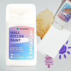 White Wall Paint Kit - 2X Concentrated Formula Wall Repair Roller Superior Coverage & No Dripping - Water-Based Touch Up Paint Roller Kit for Remove Graffiti, Stains, Yellowing - 100g