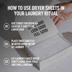 Laundry Sauce - 02 Sets of Luxury Scented Laundry Dryer Sheets Bundle (Australian Sandalwood and Siberian Pine), Premium Dryer Sheets with High-End, Sophisticated Fragrances