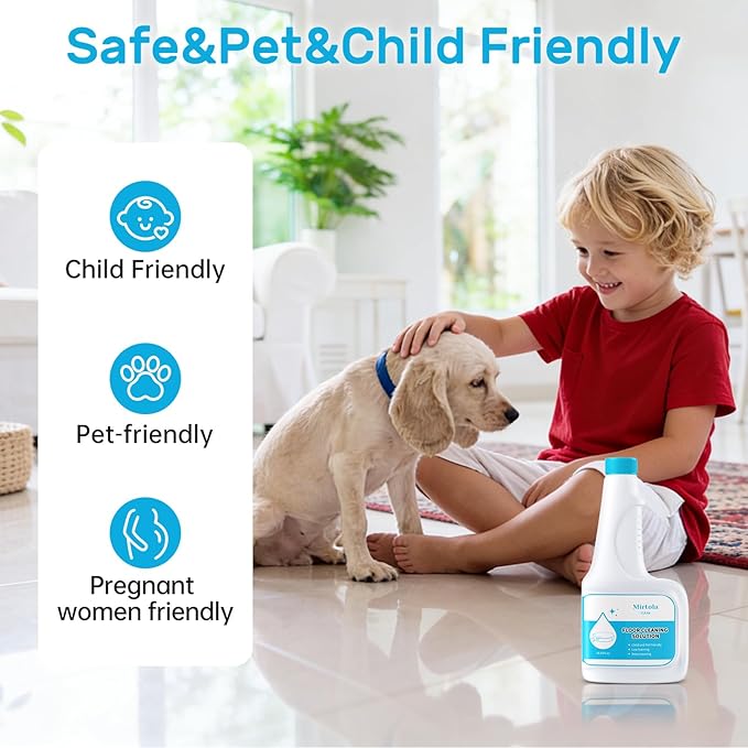 Floor Cleaning Solution, Dilution Ratio 1:200, Compatible with Eufy Cleaning Solution, Eco-Friendly, Plant-Based,Compatible with Omni C20, X8 Pro, X10 Omni, G series, L Series (2 bottle)