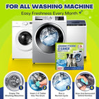 Washing Machine Cleaner Tablets for Pet Owners - Easily Removes Cat & Dog Hair, Urine, Odor,Residue,Front & Top Load Washer Machine Cleaner Deep Cleaning, Septic Safe, 24 Pack (12 Month Supply)