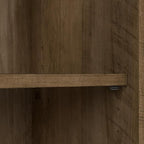 Bush Furniture Tall 5 Shelf Bookcase, Large Open Bookshelf, Sturdy Display Cabinet for Living Room or Home Office, Cabot Collection, Reclaimed Pine