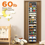 Over The Door Organizer, 8 Shelf Door Hanging Organizers with 8 Large Capacity Pockets, Back of Door Organizer Storage Hanging Shelves for Closet Bathroom Bedroom Nursery