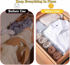 8 Pcs Drawer Dividers for Clothes, 3.15" High 11.34"-19.69" Adjustable Expandable Dresser Drawer Organizer, Clear Plastic Separators for Dresser, Baby Clothing (8, clear)