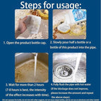 Pipeline Dredging Agent, Powerful Pipe Dredging Agent Powder, Drain Clog Remover, Toilet Cleaner, Sink and Drain Pipe Unclogging for Kitchen Toilet (2)