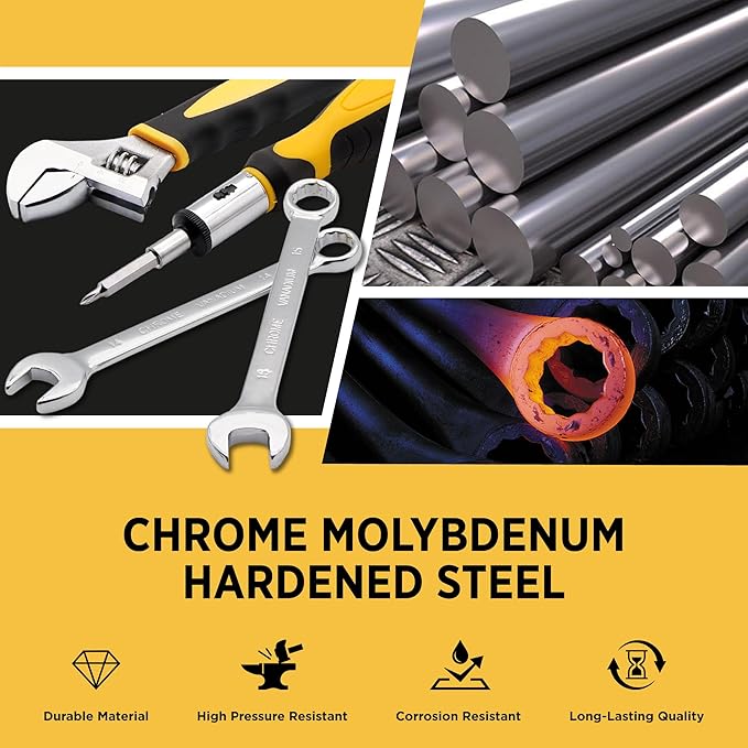 Start Pro 237-Piece Household & Auto Repair Tool Kit - General Hand Tool Set with Screwdrivers, Sockets, Wrenches & Plastic Storage Case, Portable for DIY