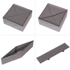 DIOMMELL 4 Pack Foldable Cloth Storage Box Closet Dresser Drawer Organizer Fabric Baskets Bins Containers Divider for Clothes Underwear Bras Socks Lingerie Clothing, M Grey 22-0000
