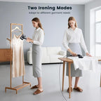 Portable Steamer for Clothes, 1200W Handheld 2-in-1 Steamer & Iron - 100ML Large Water Tank, 10s Fast Heat Up, 15mins Steaming Garment Steamer for Travel, Home Use