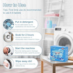 Washing Machine Cleaner, Deodorizer, & Descaler 24-Pack- Deep Cleaning Tablets for HE Front Loader & Top Load Washer, Septic Safe Eco-Friendly