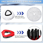 2 Pcs Mop Scrub Brush Head and 1 Mop Base Part Part Replacement Compatible with Oceda EasyWring 1 Tank System