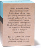 CLARK'S Cutting Board Oil Scrub Brush - Round Wood Applicator for Food Grade Mineral Oil and Wax on Wooden Bamboo, Cast Iron, and Utensils – Maple Construction – Kitchen Countertops Food Safe