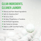 Rockin' Green Laundry Detergent, Plant based, All Natural Laundry Detergent Powder, Vegan and Biodegradable Odor Fighter, Safe for Sensitive Skin (Active Wear 120 Loads - Unscented)