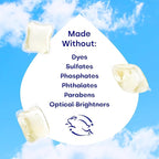 Dropps Activewear Biobased Power Laundry Detergent Pods, Crisp Breeze (64 Count) - Laundry Pods Fights Tough Stains & Odors, Sweat & Dirt - HE Compatible Laundry Supplies for Clean Clothes