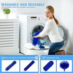Dusters for Cleaning,Microfiber Feather Duster 5-in-1 Kit, Duster with Extension Pole 100 Inches, Cobweb Duster, Microfiber Dusters for High Ceilings and Fans, Blinds and Cars