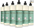 Mrs. MEYER'S CLEAN DAY Liquid Dish Soap, Biodegradable Formula, Basil, 16 fl. oz - Pack of 6