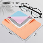 Navona 20 Pack Glasses Cleaning Cloth（5.7in * 6.8in） - Premium Microfiber Cleaning Cloth,Reusable Glasses Wipes,Washable,Ultra Soft, for Eyeglasses, Phones,Cameras & More