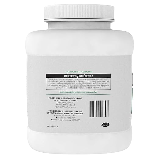 Diversey - 990241 Beer Clean Low Suds Glass Cleaner (4-Pound, 2-Pack)