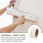 PATIKIL Drywall Repair Mesh Tape, 2 inch x 82 ft Fiberglass Repair Patch Self-Adhesive Dry Wall Joint Tape 9 Mesh Wall Hole Crack and Seam Patch, White