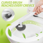 Toilet Brush and Plunger Set Hidden, S-Shaped Toilet Brush Plunger Combo, Perfect for Homes, Apartments & Bathrooms