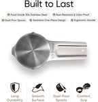 Color Up ⅓ Cup Pet Food Scoop – Stainless Steel Dog Food Scoop Cup – Rust-Resistant, Durable Measuring Scoop for Dogs, Cats, Birds & Rabbits – Ideal for Dry Food & Treats