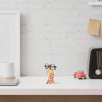 Giraffe Shaped Eyeglasses Holder Wooden Glasses Stand Decorative Eyewear Organizer Tabletop Rack for Home Office Display