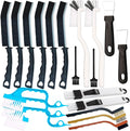 20 PCS Crevice Cleaning Brush Set - Multi-Purpose Hard Bristle Brushes for Deep Cleaning Kitchen, Bathroom, Grout, Sink, Cup, Blender, Corners, Tight Spaces