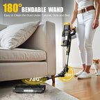 Cordless Vacuum Cleaner Compatible with DeWALT 20v Battery, 6 in 1 Stick Self-Standing Vacuum Cleaners 350W 40Kpa 3 Suction,180° Foldable Rod Lightweight Handheld Vacuum Hardwood Floor Pet(No Battery