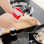 Homaxy 100% Cotton Waffle Weave Kitchen Dish Towels, Ultra Soft Absorbent Quick Drying Cleaning Towel, 13 x 28 Inches, 12-Pack, Apricot