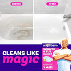 Mr. Clean Magic Eraser Sponge, Bathroom, Shower, Tub Cleaner, Soap Scum Remover, Bathroom Cleaning Supplies, Dawn Cleaning Power with Lemon Scent, Shower & Tub, 6ct