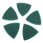 Industrial Scouring Pads 5 Pack Heavy Duty Abrasive Scrubbers for Kitchen Cleaning Non-Scratch Triangular Design Brushed Finish Mat Style