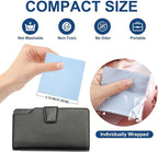 SEVENWELL 50pcs Jewelry Cleaning Cloth Blue Polishing Cloth for Sterling Silver Gold Platinum Small Silver Polish 8 x 8 cm