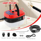 Steam Cleaner, 2500W Portable High Temp Bathroom Power Steamer Cleaning Machine, High Pressure Steamer for Cleaning, Handheld Steam Cleaner for Home For Home Use Kitchen Grease Car Detailing