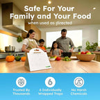 BugMD Pantry Moth Traps (12-Pack) – Pheromone-Based Sticky Glue Traps, Non-Toxic, Kills Indian Meal Moths – Kitchen & Food-Storage Safe - White