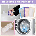 Zubebe 3 Pcs Duster Refill Reusable Fleece Duster Refills Feather Flat Dusters Multi Surface Washable Cleaning Pads Tools for Home, Blinds, Car, Pet, Furniture, Fans (Classic Color)