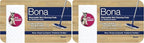 Bona Hardwood Floor Disposable Wet Cleaning Pads - unscented - Use Mops - Residue-Free Floor Cleaning Solution for Wood Floors,12 Count(Pack of 2)