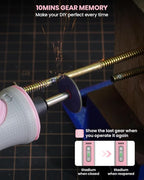 Rotary Tool Pink, 8V Cordless Rotary Tool with 2.0Ah Battery, Rotary Tool Kit with Upgraded Sanding Belt, 25 Rotary Tool Accessories for Grinding, Carving, Engraving, Polishing, Cutting, etc