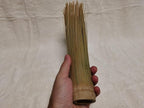 Bamboo Wok Brush, 100% Traditional Natural Handmade from Natural Sturdy Bamboos, Refined Cleaning, Powerfully Scrub Pots Frying, Wok, Cylindrical, Iron Clay, Stainless Steel, Non-Stick Pot
