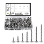 #8 Screws Assortment Set 210Pcs 410 Stainless Steel Standard Thread Truss Head Fast Self Tapping Wood Screw by SG TZH