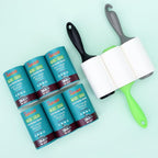 4 inch Lint Roller Refills Only for Scotch Brite Lint Roller Pet Hair Pickup Extra Sticky 90 Sheets per Refill 6 Pack - 540 Easy-Tear Adhesive Sheets Total (Inside Dia. 1 3/4 inch)