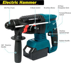 4 Sets Cordless Tools Combo Kit Set SELFIE CAT Drill and Impact Driver Combo High Torque Electric Tools Kit Hammer/Angle Grinder/Impact Wrench/Drill Impact Drill Set With 4 Batteries and 2 Chargers