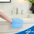 JEBBLAS Disposable Cleaning Towels and Dish Cloths, Reusable Towels,Handy Cleaning Wipes, 50 Count/Pack,Blue