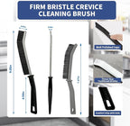 Crevice Cleaning Brush, Hard-Bristled Gap Scrub Brush, Toilet Gap Cleaning Brush Tool, for Scrub Small Spaces, Kitchen, Bathroom, Corner, Grout, Sink, Window Tracks, Hinges, 3pcs