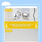 Professional Drywall Repair Kit 12x12 Inch - Self-Adhesive Mesh Patch for Large Holes in Walls & Ceilings, Quick & Easy Wall Hole Repair Kit(Heavy Duty)