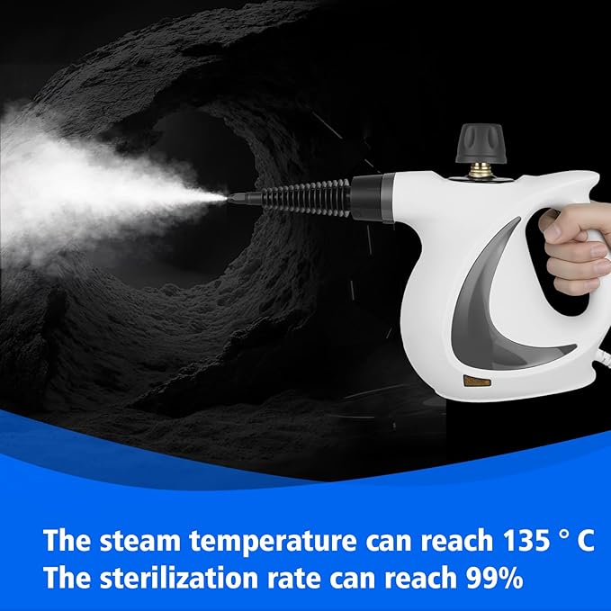 High temperature steam cleaner, suitable for household multi-purpose handheld design. Efficient and fast cleaning, healthier, durable high-end pump.