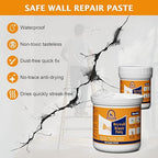 Drywall Repair Kit,19.74OZ,2 Pack Wall Mending Agent,Wall Spackle with Scraper,Wall Surface Hole Fill Quick and Easy Solution,Easy to Fill Holes in Home Wall and Quick Repair Crack,Plaster Wall Repair